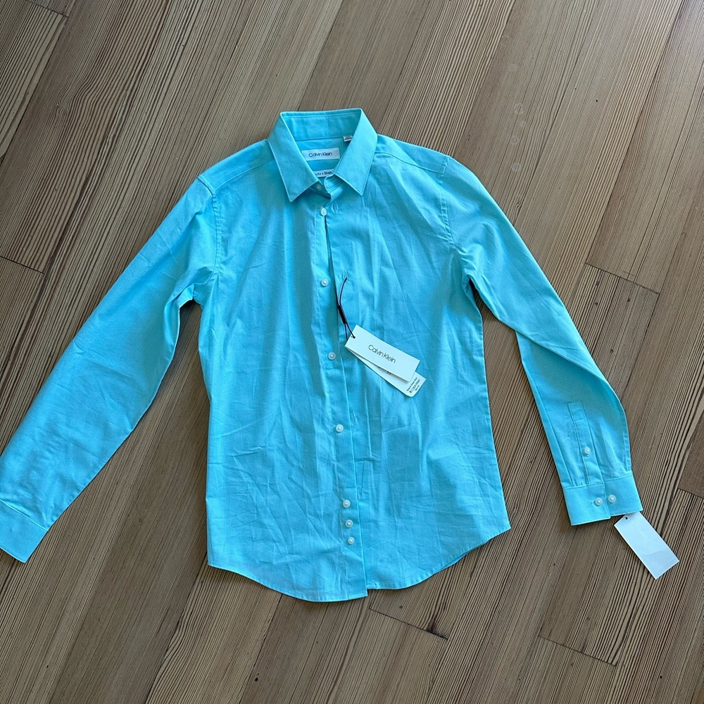 Back to school deals! New! Calvin Klein Boys Button Down Shirt. Size 10/12